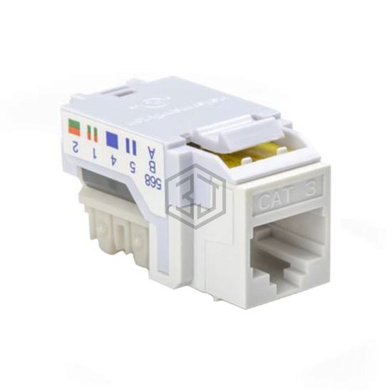 RJ45FC3-W - HellermannTyton - Keystone - Inserts