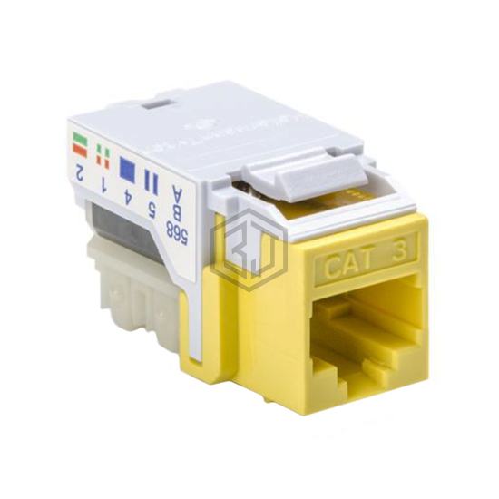RJ45FC3-YEL - HellermannTyton - Keystone - Inserts