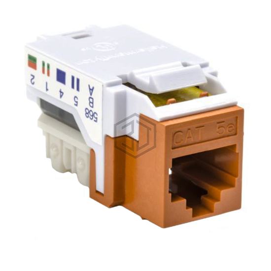 RJ45FC5EB-ORN - HellermannTyton - Keystone - Inserts