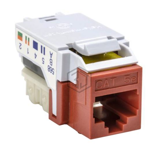 RJ45FC5EB-RED - HellermannTyton - Keystone - Inserts