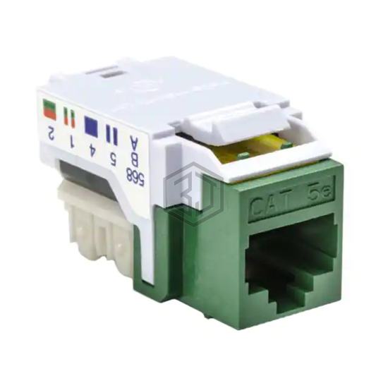 RJ45FC5E-GRN - HellermannTyton - Keystone - Inserts