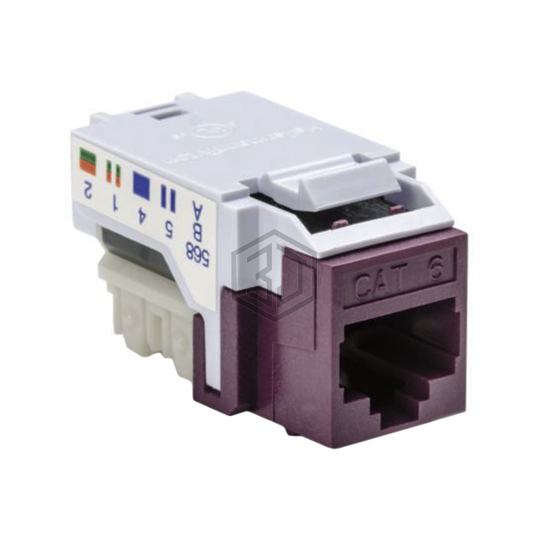RJ45FC6-VIO - HellermannTyton - Keystone - Inserts