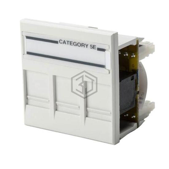 RJ45S3C5E-FW - HellermannTyton - Keystone - Inserts