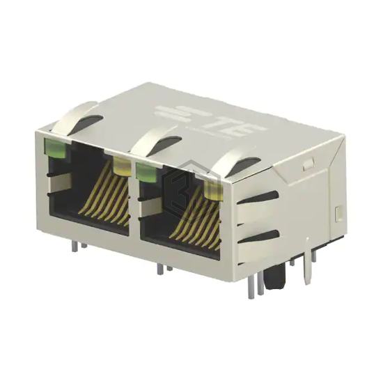 2301996-7 - TE Connectivity AMP Connectors - Modular Connectors - Jacks With Magnetics