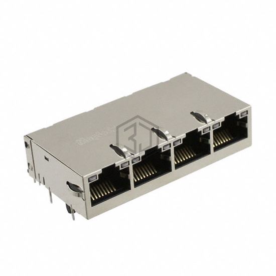0826-1X4T-HT-F - Bel Fuse Inc. - Modular Connectors - Jacks With Magnetics