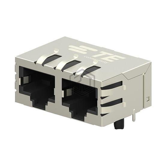 2301996-4 - TE Connectivity AMP Connectors - Modular Connectors - Jacks With Magnetics