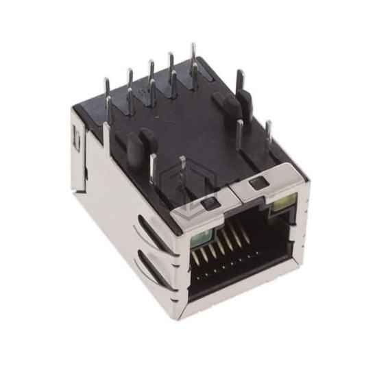 MTJ-88TX1-FSD-D1LG-M224Y - Adam Tech - Modular Connectors - Jacks With Magnetics