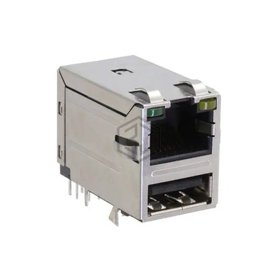 MTJ-USB-88JX1-FS-PG-LH-M49 - Adam Tech - Modular Connectors - Jacks With Magnetics