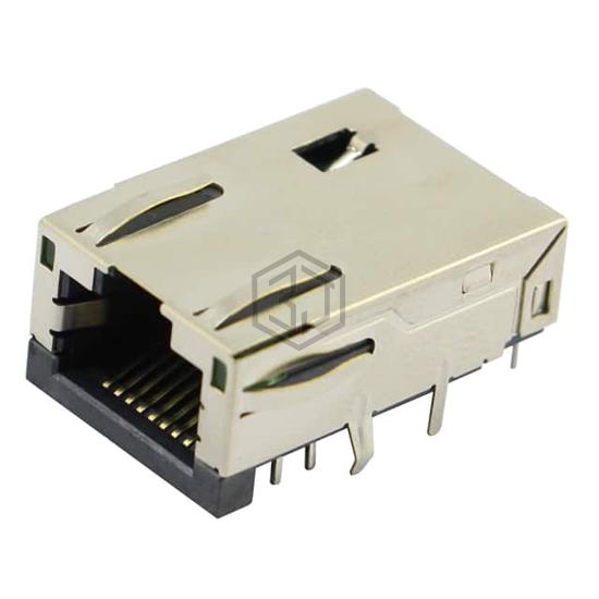 MTJ-88BAX1-FS-PG-LG-M383C-WOT - Adam Tech - Modular Connectors - Jacks With Magnetics