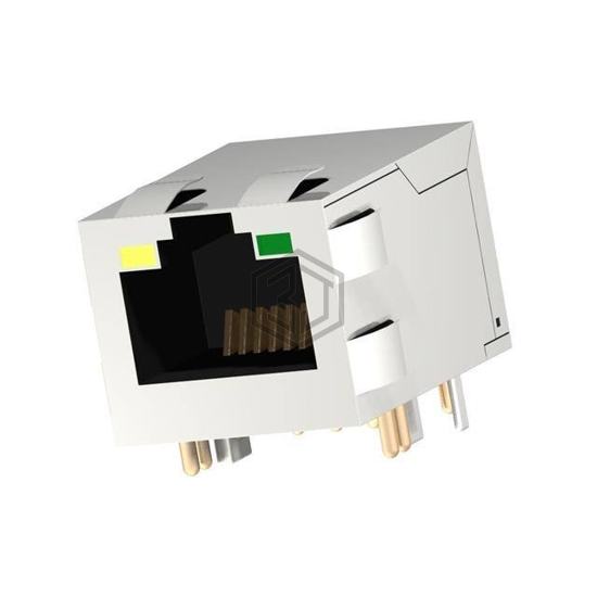 SCNRJ-88GGMSEYG-073GSORTH - Suntsu Electronics, Inc. - Modular Connectors - Jacks With Magnetics