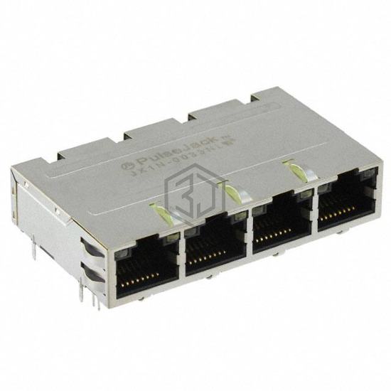 JX1N-0033NL - Pulse Electronics Network - Modular Connectors - Jacks With Magnetics