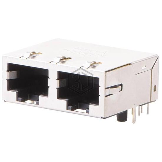 KQG-02A-0-GK2-070 - KinnexA - Modular Connectors - Jacks With Magnetics