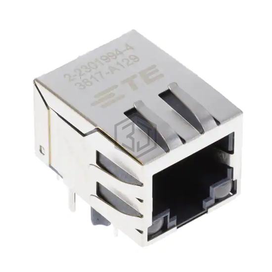 2-2301994-4 - TE Connectivity AMP Connectors - Modular Connectors - Jacks With Magnetics