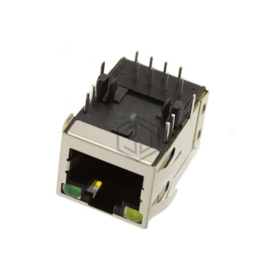 MTJ-88TUX1-FSD-PG-VLG1-M4C - Adam Tech - Modular Connectors - Jacks With Magnetics