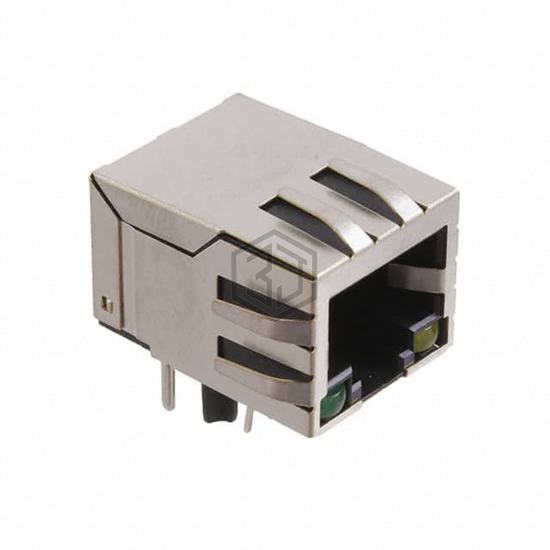MTJ-88TX1-FSD-PG-LH-M4 - Adam Tech - Modular Connectors - Jacks With Magnetics