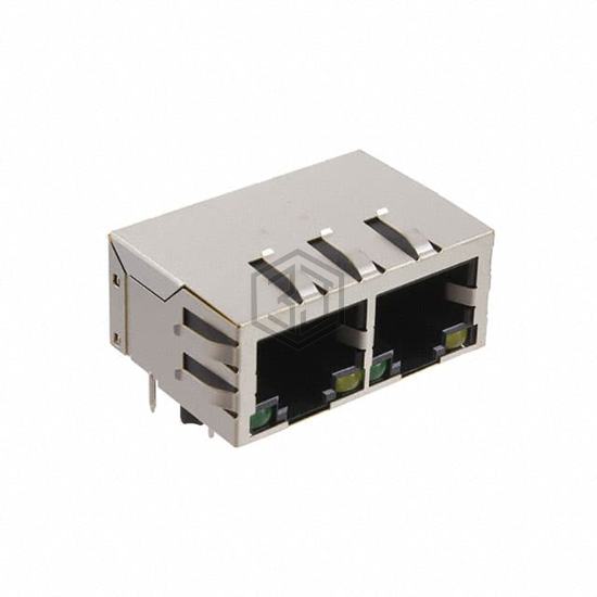 MTJG-2-88TX1-FSD-PG-LH-M4 - Adam Tech - Modular Connectors - Jacks With Magnetics