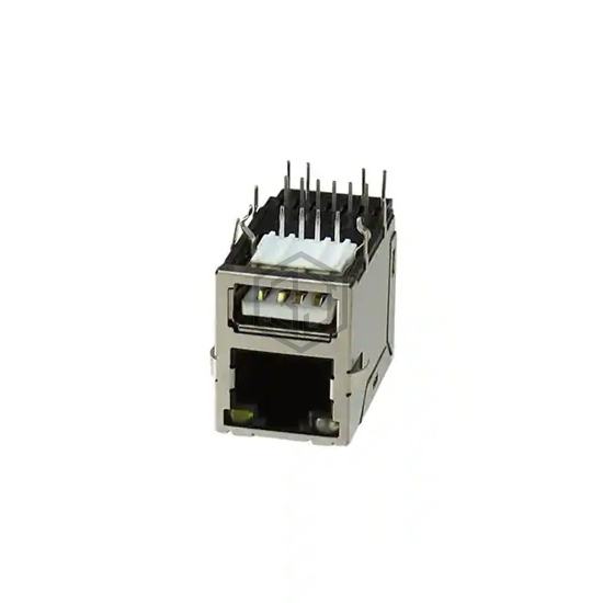 MTJ-USB-88JX1-FS-PG-LL-M41 - Adam Tech - Modular Connectors - Jacks With Magnetics