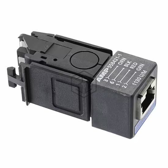 558421-1 - TE Connectivity AMP Connectors - Modular Connectors - Jacks With Magnetics