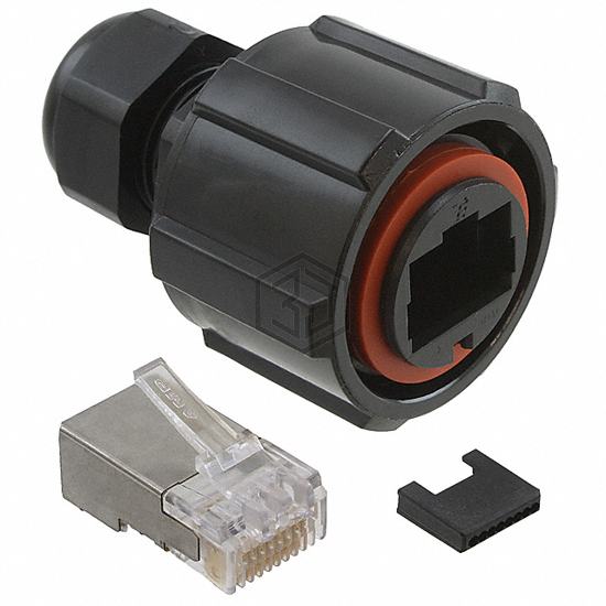 1738607-4 - TE Connectivity AMP Connectors - Modular Connectors - Plugs