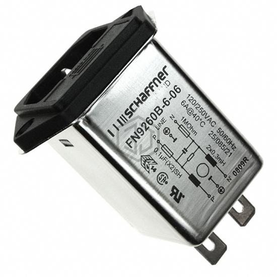 FN9260B-6-06 - Schaffner EMC Inc. - Power Entry Connectors - Inlets, Outlets, Modules