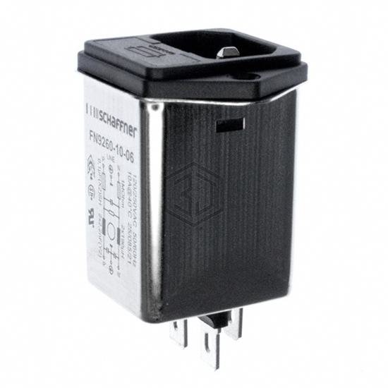 FN9260-10-06 - Schaffner EMC Inc. - Power Entry Connectors - Inlets, Outlets, Modules