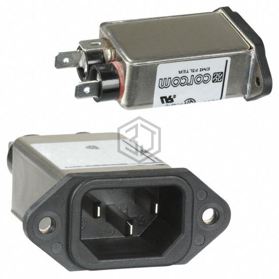 6609017-1 - TE Connectivity Corcom Filters - Power Entry Connectors - Inlets, Outlets, Modules