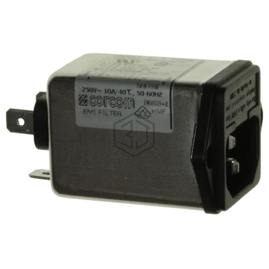 3-1609115-3 - TE Connectivity Corcom Filters - Power Entry Connectors - Inlets, Outlets, Modules
