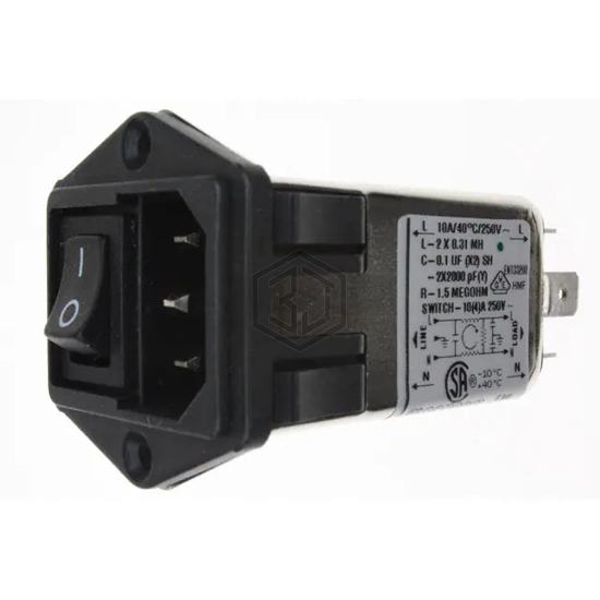 10CFE1 - TE Connectivity Corcom Filters - Power Entry Connectors - Inlets, Outlets, Modules