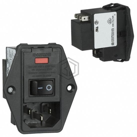 PE0S0SS30 - TE Connectivity Corcom Filters - Power Entry Connectors - Inlets, Outlets, Modules