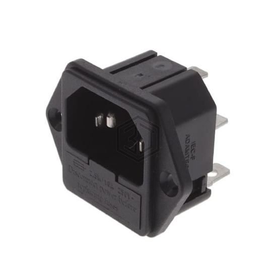 IEC-F-1 - Adam Tech - Power Entry Connectors - Inlets, Outlets, Modules