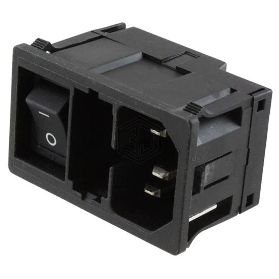KM00.1205.11 - SCHURTER Inc. - Power Entry Connectors - Inlets, Outlets, Modules