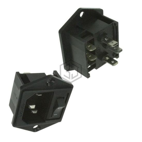 2-1609114-7 - TE Connectivity Corcom Filters - Power Entry Connectors - Inlets, Outlets, Modules