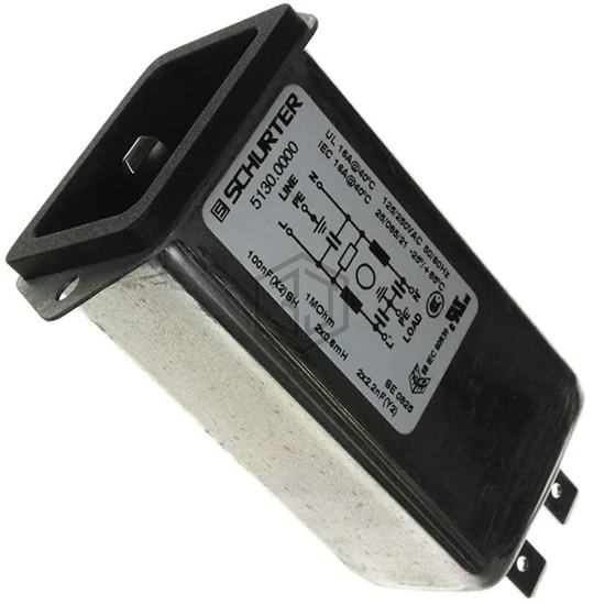 5130.0000 - SCHURTER Inc. - Power Entry Connectors - Inlets, Outlets, Modules