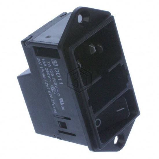 DD11.0121.1111 - SCHURTER Inc. - Power Entry Connectors - Inlets, Outlets, Modules