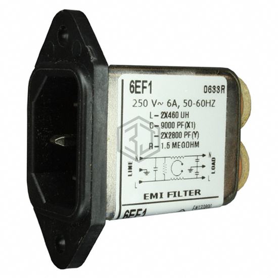 6609015-5 - TE Connectivity Corcom Filters - Power Entry Connectors - Inlets, Outlets, Modules