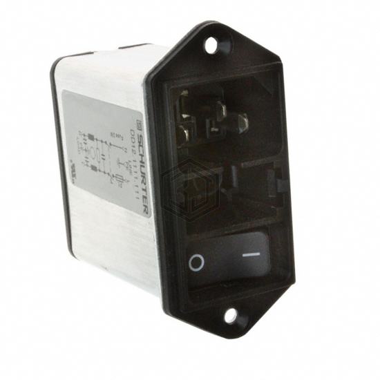 DD12.1111.111 - SCHURTER Inc. - Power Entry Connectors - Inlets, Outlets, Modules