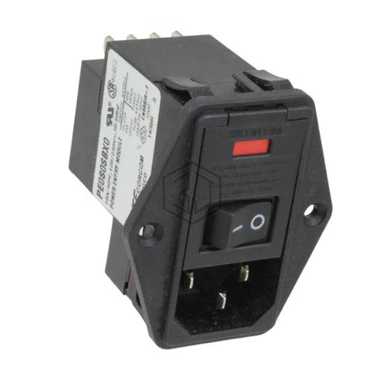 PE0S0SBX0 - TE Connectivity Corcom Filters - Power Entry Connectors - Inlets, Outlets, Modules
