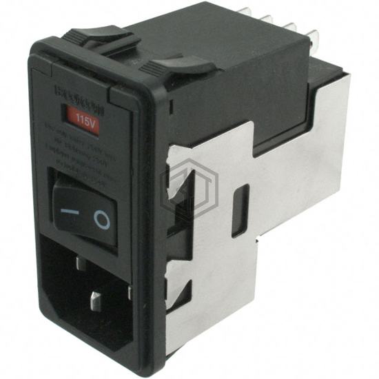 PS0SXSS3A - TE Connectivity Corcom Filters - Power Entry Connectors - Inlets, Outlets, Modules