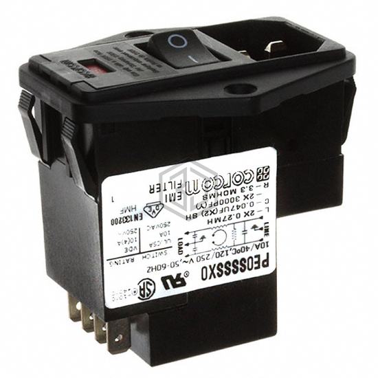 PE0SSSSX0 - TE Connectivity Corcom Filters - Power Entry Connectors - Inlets, Outlets, Modules