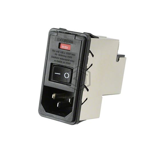 PS0SXDS6B - TE Connectivity Corcom Filters - Power Entry Connectors - Inlets, Outlets, Modules