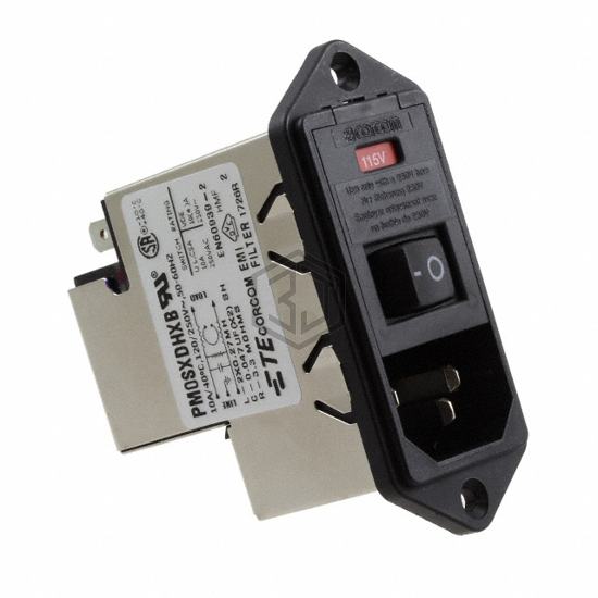 PM0SXDHXB - TE Connectivity Corcom Filters - Power Entry Connectors - Inlets, Outlets, Modules