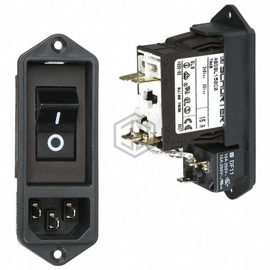 DF11.1089.0010.01 - SCHURTER Inc. - Power Entry Connectors - Inlets, Outlets, Modules