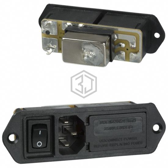 1-6609130-3 - TE Connectivity Corcom Filters - Power Entry Connectors - Inlets, Outlets, Modules