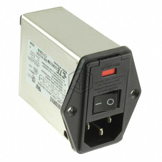 PE0S0DMXE - TE Connectivity AMP Connectors - Power Entry Connectors - Inlets, Outlets, Modules