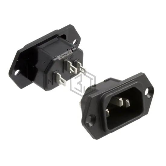 6100.3100 - SCHURTER Inc. - Power Entry Connectors - Inlets, Outlets, Modules