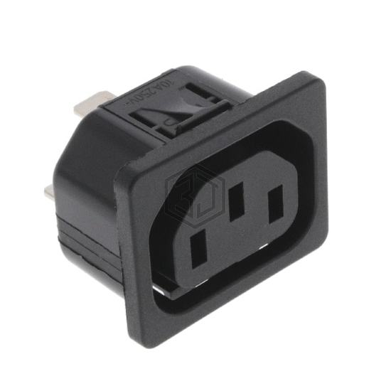 6600.4315.21 - SCHURTER Inc. - Power Entry Connectors - Inlets, Outlets, Modules