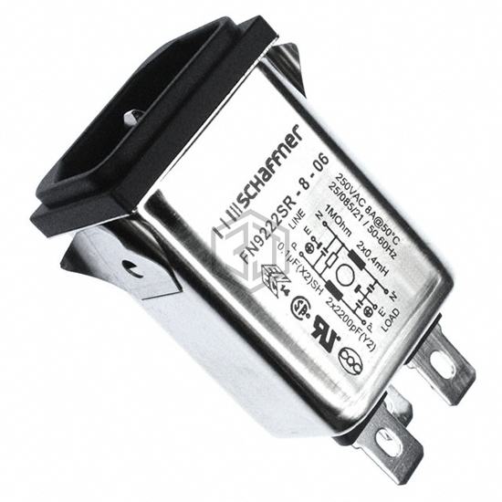FN9222SR-8-06 - Schaffner EMC Inc. - Power Entry Connectors - Inlets, Outlets, Modules