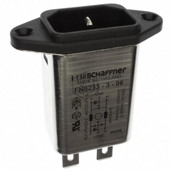 FN9233-3-06 - Schaffner EMC Inc. - Power Entry Connectors - Inlets, Outlets, Modules