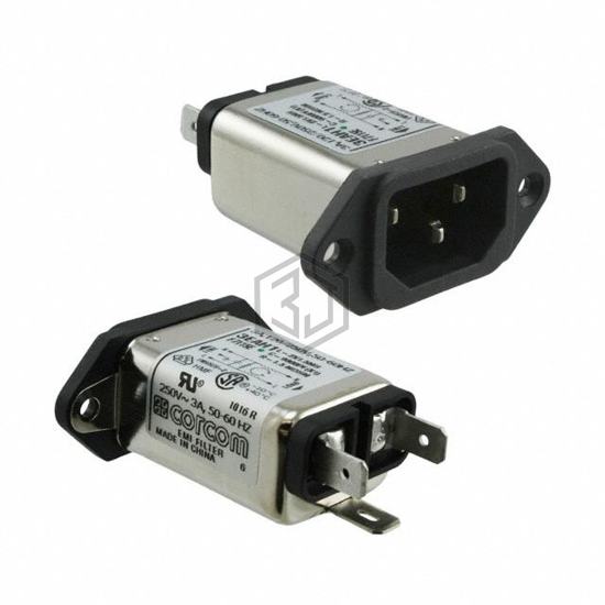3EAH1 - TE Connectivity Corcom Filters - Power Entry Connectors - Inlets, Outlets, Modules