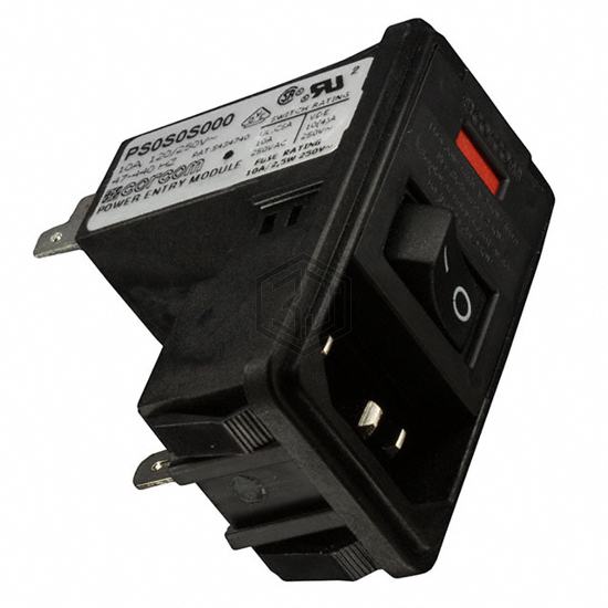 PS0S0S000 - TE Connectivity Corcom Filters - Power Entry Connectors - Inlets, Outlets, Modules
